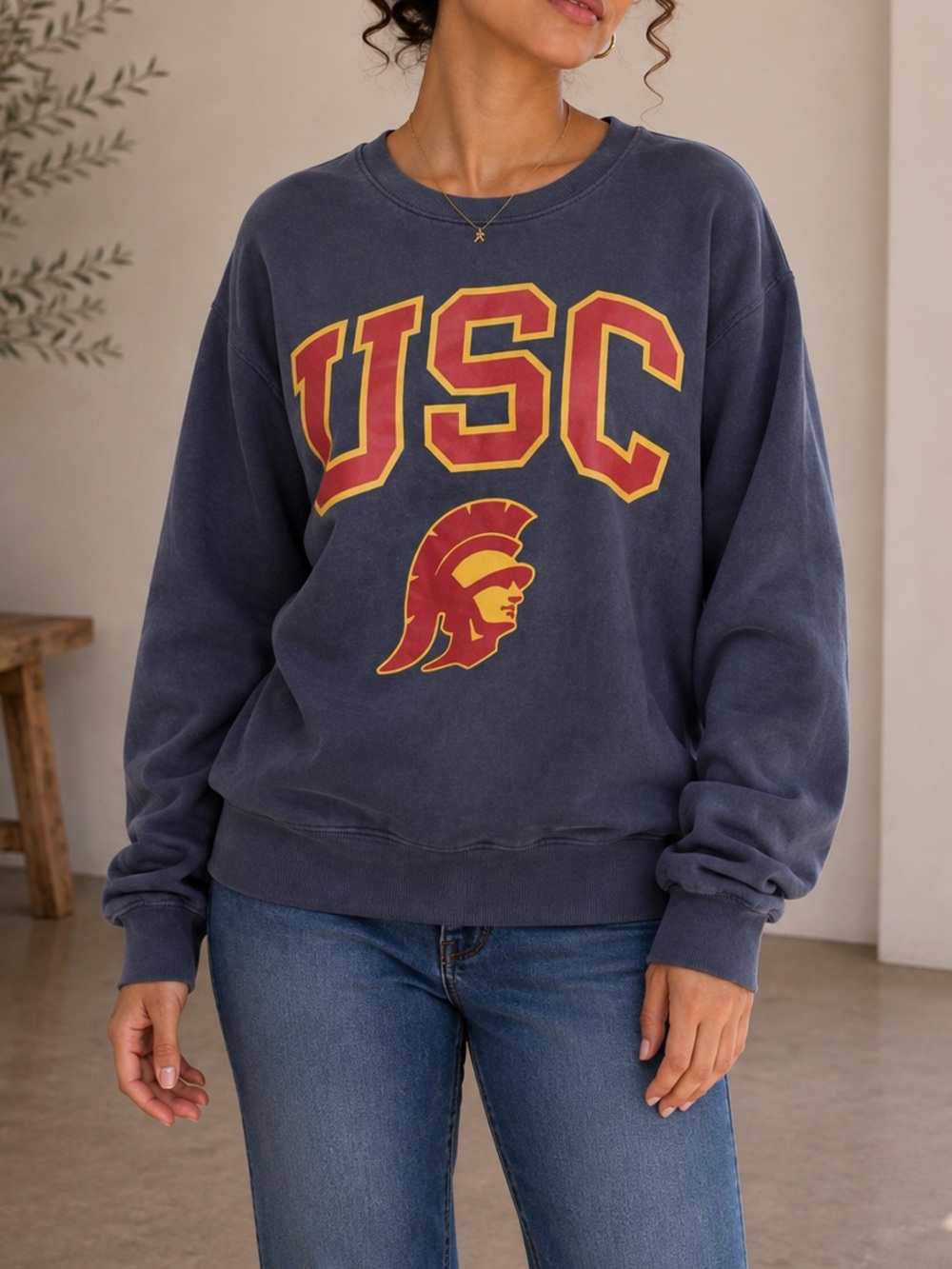 USC Pullover Sweatshirt with Cardinal & Gold Logo